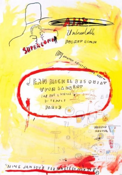 Super Comb Print by Jean Michel Basquiat 