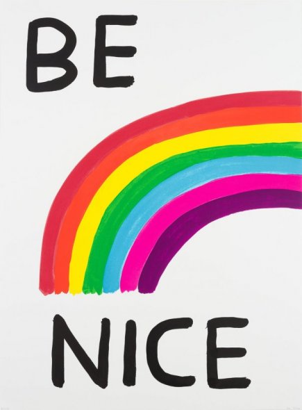 Be Nice Print by David Shrigley