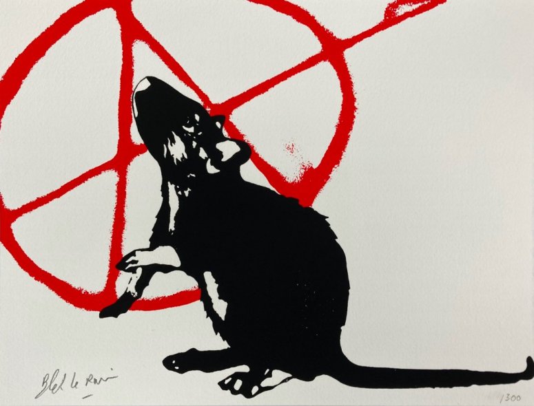 The Anarchist' L'Anarchiste Print by Blek Le Rat